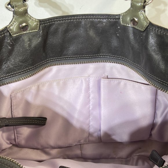 Coach Mia Inlaid C Gray Tote Handbag - Picture 7 of 7